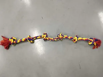 Full BLINCOO six-knot rope laid straight on a gray surface