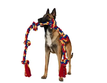 German shepherd holding the BLINCOO Elite rope