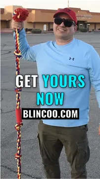 BLINCOO promotional image of a person holding the rope vertically