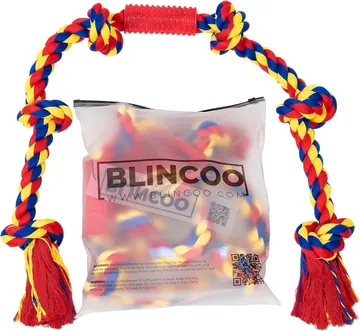 BLINCOO rope arranged around its branded retail packaging